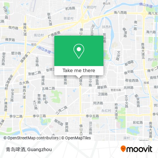 青岛啤酒 map