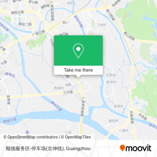顺德服务区-停车场(京坤线) map