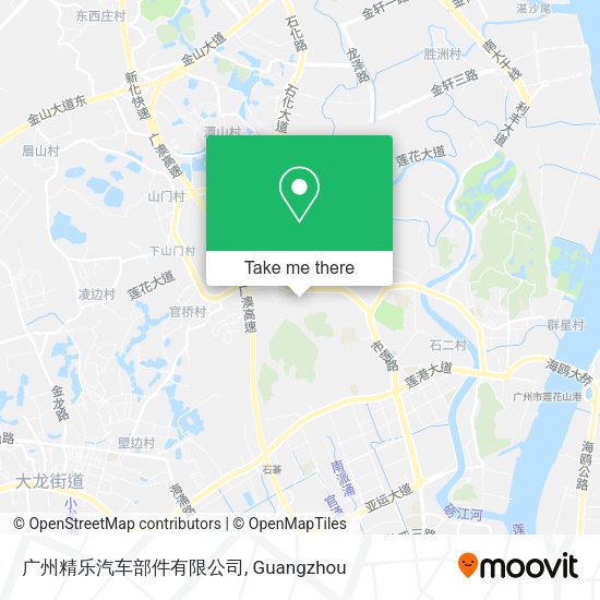 广州精乐汽车部件有限公司 map