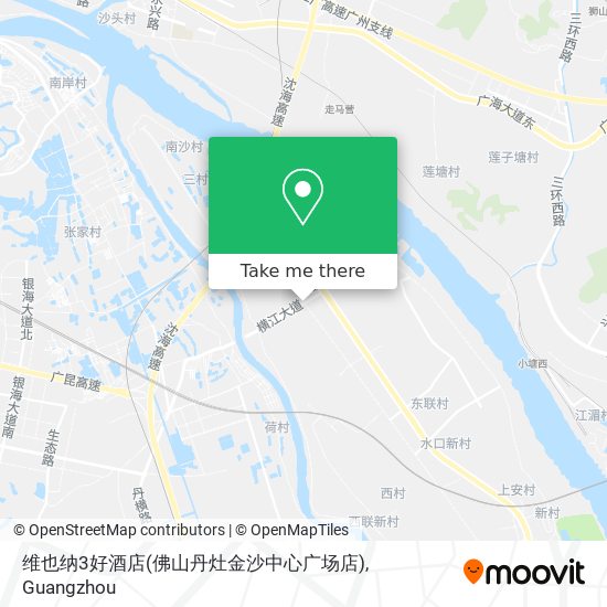 维也纳3好酒店(佛山丹灶金沙中心广场店) map