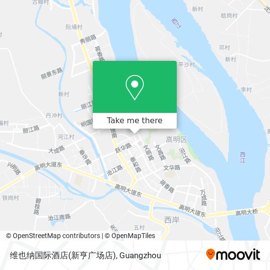 维也纳国际酒店(新亨广场店) map