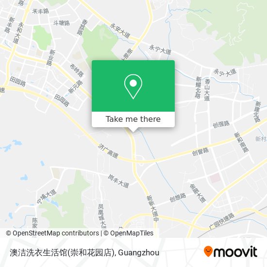澳洁洗衣生活馆(崇和花园店) map