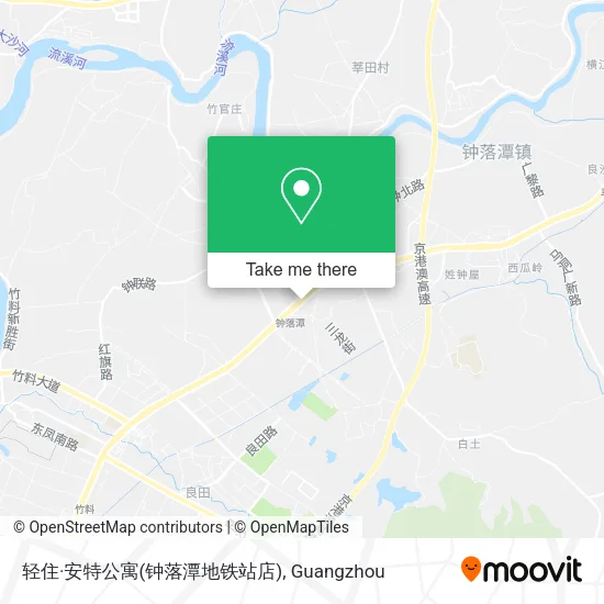 轻住·安特公寓(钟落潭地铁站店) map