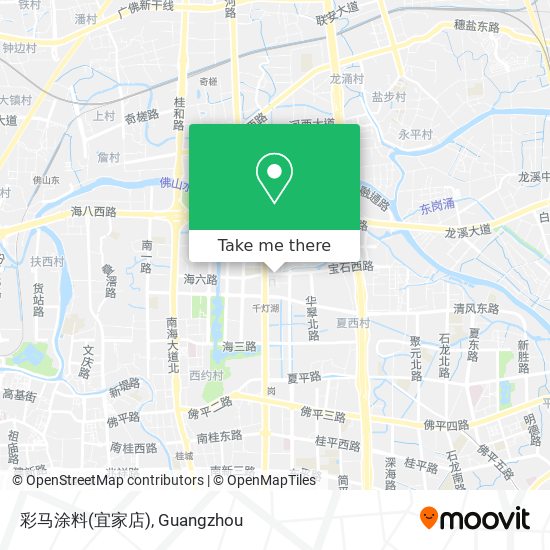 彩马涂料(宜家店) map