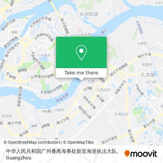 中华人民共和国广州番禺海事处新造海巡执法大队 map