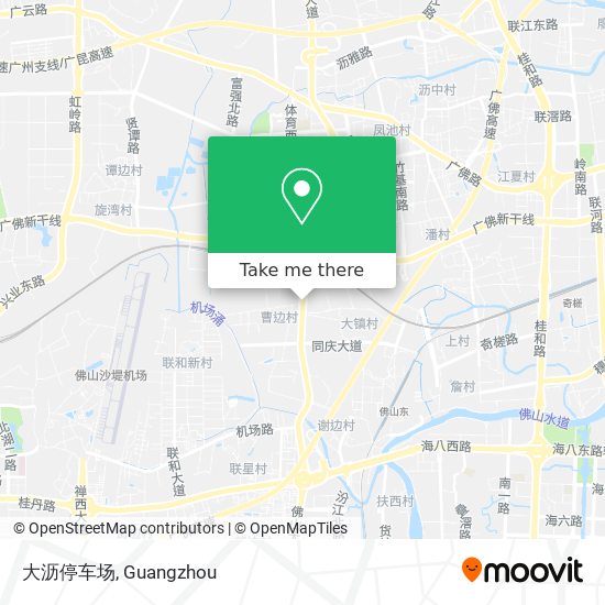 大沥停车场 map