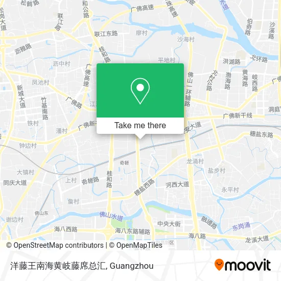 洋藤王南海黄岐藤席总汇 map