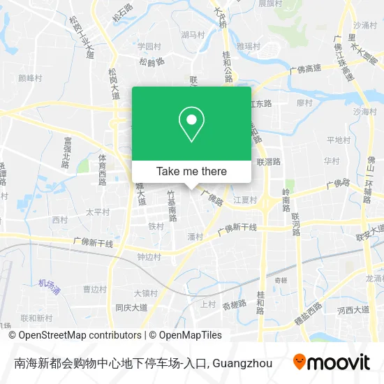 南海新都会购物中心地下停车场-入口 map