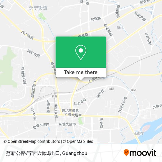 荔新公路/宁西/增城出口 map