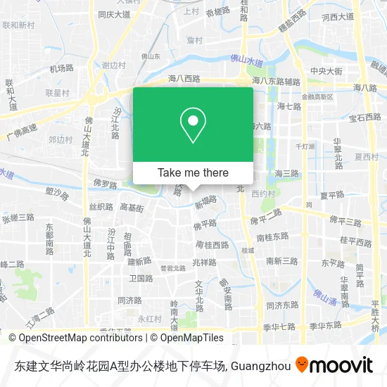 东建文华尚岭花园A型办公楼地下停车场 map