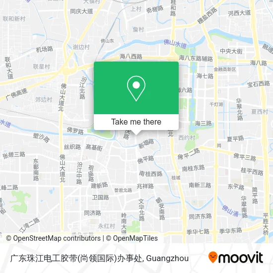 广东珠江电工胶带(尚领国际)办事处 map