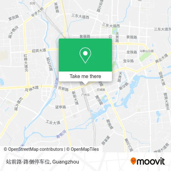 站前路-路侧停车位 map