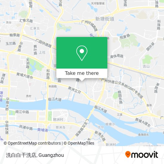 洗白白干洗店 map