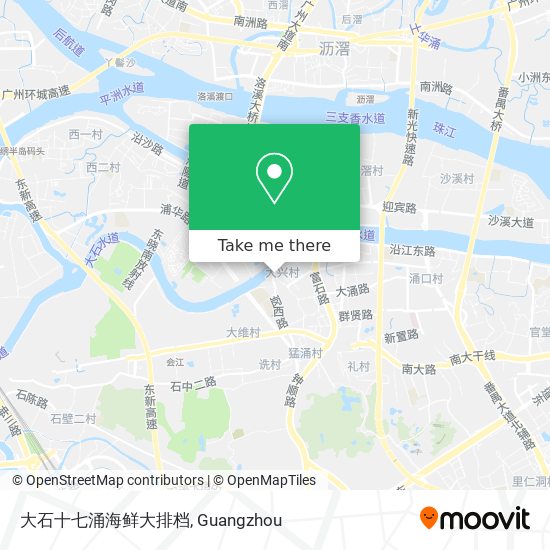 大石十七涌海鲜大排档 map