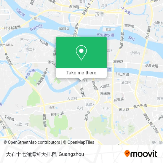 大石十七涌海鲜大排档 map