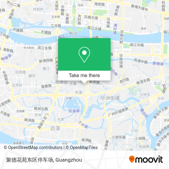 聚德花苑东区停车场 map