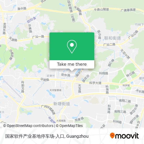 国家软件产业基地停车场-入口 map
