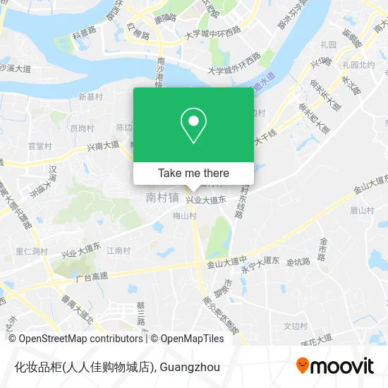化妆品柜(人人佳购物城店) map