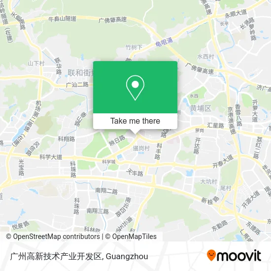 广州高新技术产业开发区 map