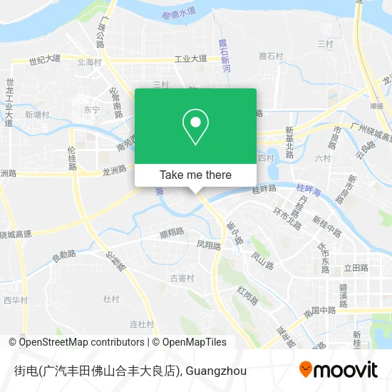 街电(广汽丰田佛山合丰大良店) map