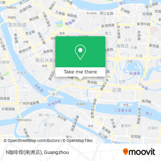 h咖啡馆(南洲店) map