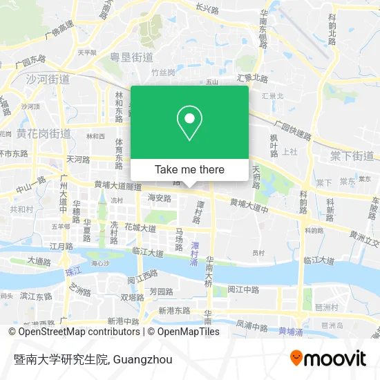 暨南大学研究生院 map