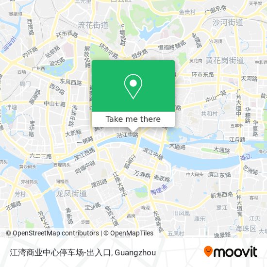 江湾商业中心停车场-出入口 map