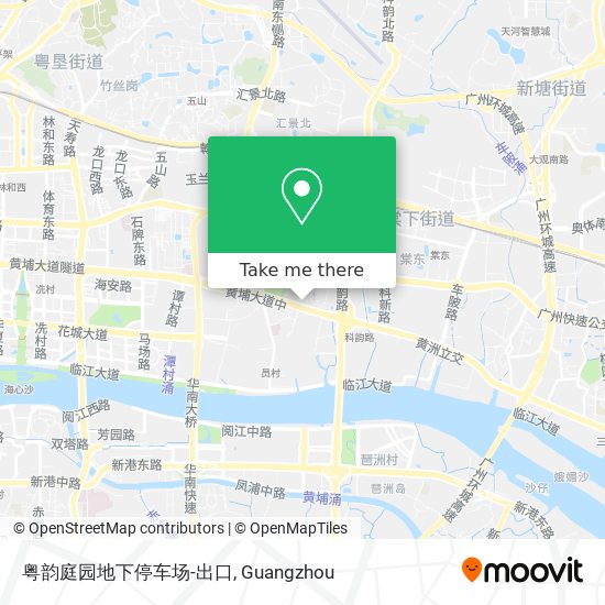 粤韵庭园地下停车场-出口 map