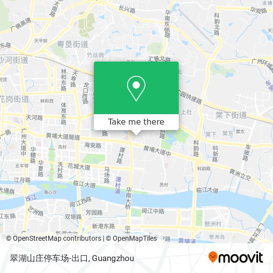 翠湖山庄停车场-出口 map