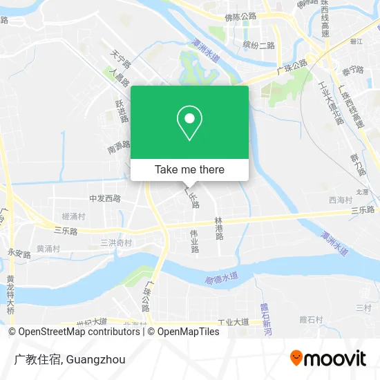 广教住宿 map