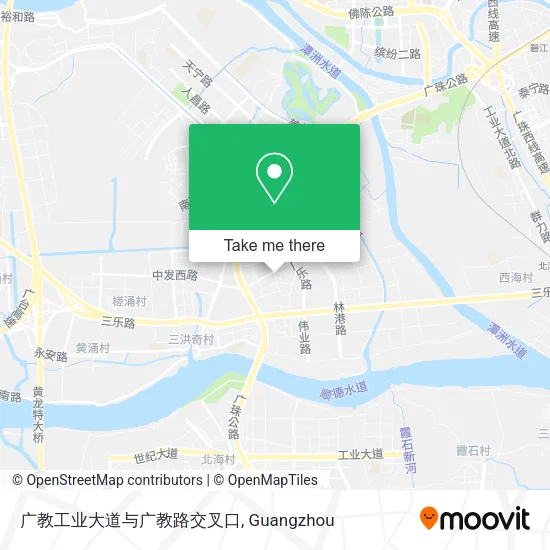 广教工业大道与广教路交叉口 map