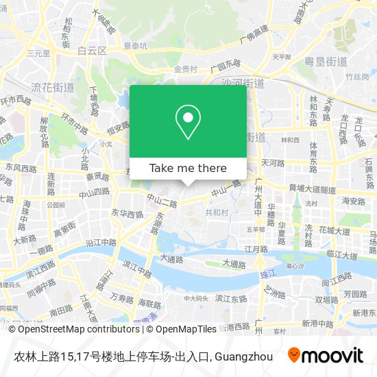 农林上路15,17号楼地上停车场-出入口 map