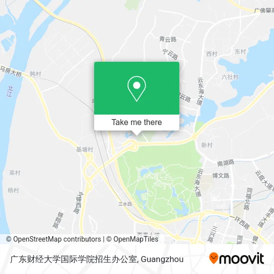 广东财经大学国际学院招生办公室 map