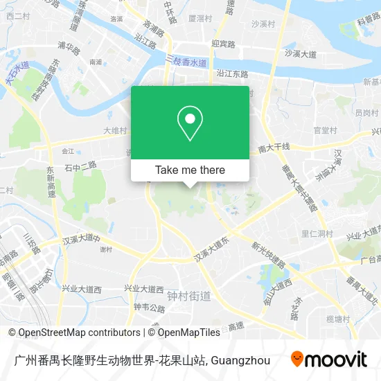 广州番禺长隆野生动物世界-花果山站 map