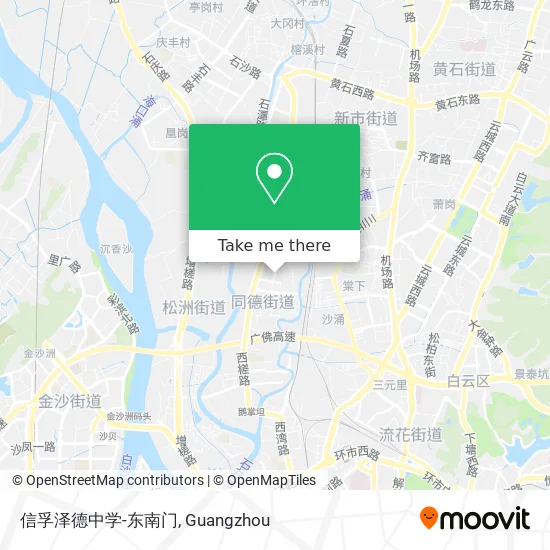 信孚泽德中学-东南门 map