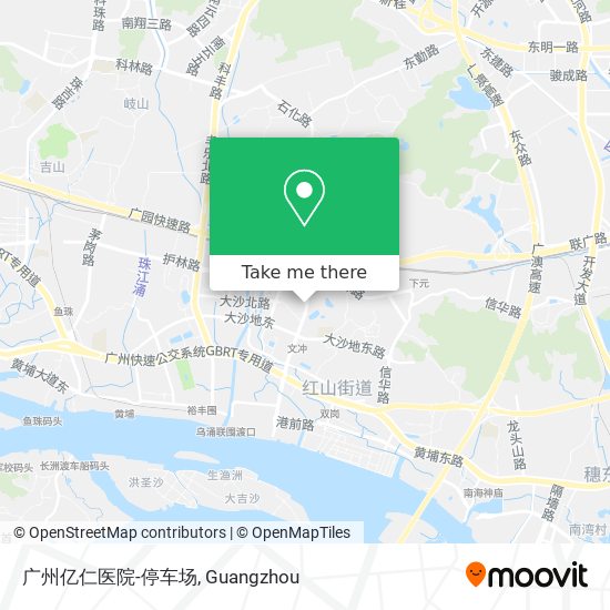广州亿仁医院-停车场 map