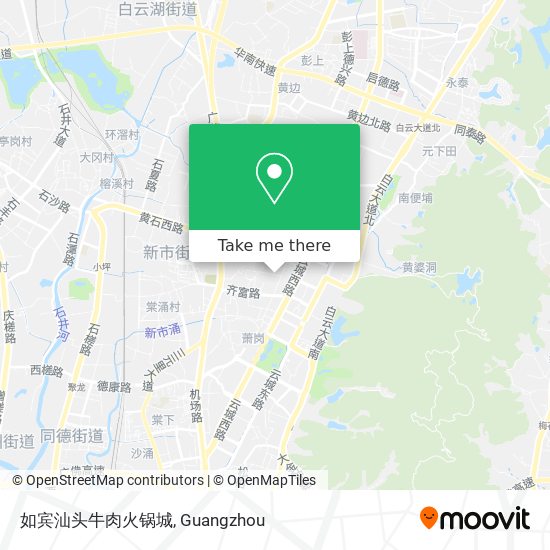 How To Get To 如宾汕头牛肉火锅城in 新市街道by Bus Or Metro