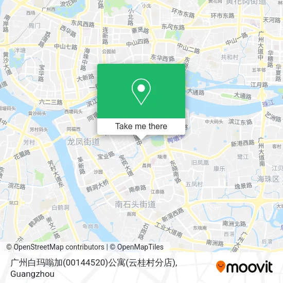 广州白玛嗡加(00144520)公寓(云桂村分店) map