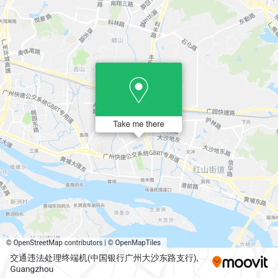 交通违法处理终端机(中国银行广州大沙东路支行) map