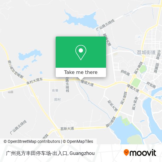 广州兆方丰田停车场-出入口 map