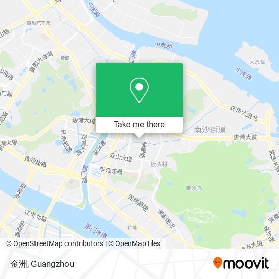 金洲 map