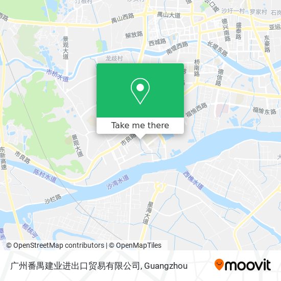 广州番禺建业进出口贸易有限公司 map