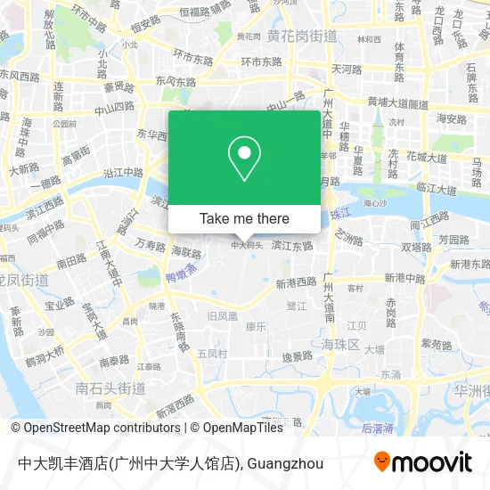 中大凯丰酒店(广州中大学人馆店) map