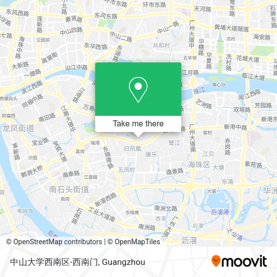 中山大学西南区-西南门 map
