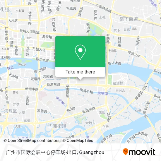 广州市国际会展中心停车场-出口 map