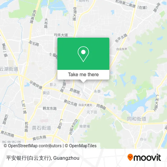 平安银行(白云支行) map
