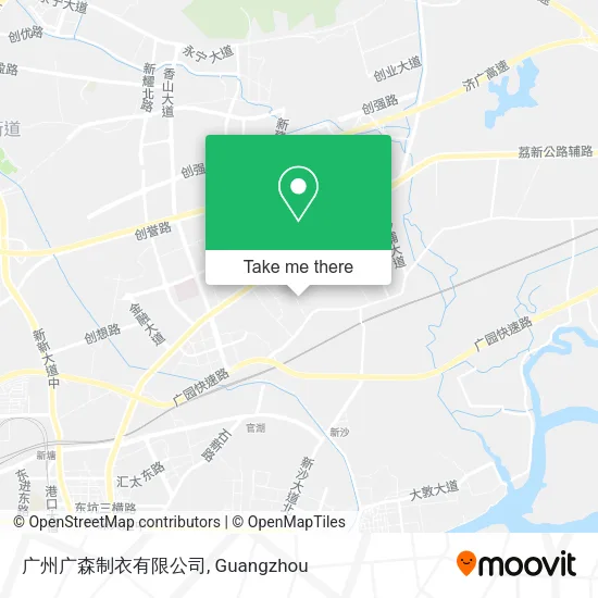 广州广森制衣有限公司 map