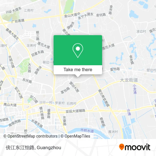 傍江东江怡路 map