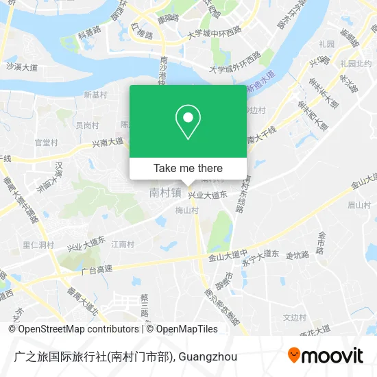 广之旅国际旅行社(南村门市部) map