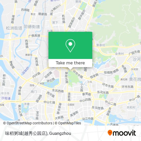 味稻粥城(越秀公园店) map
